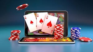 Android phone displaying handicap 1 app with slot games and sportsbook markets